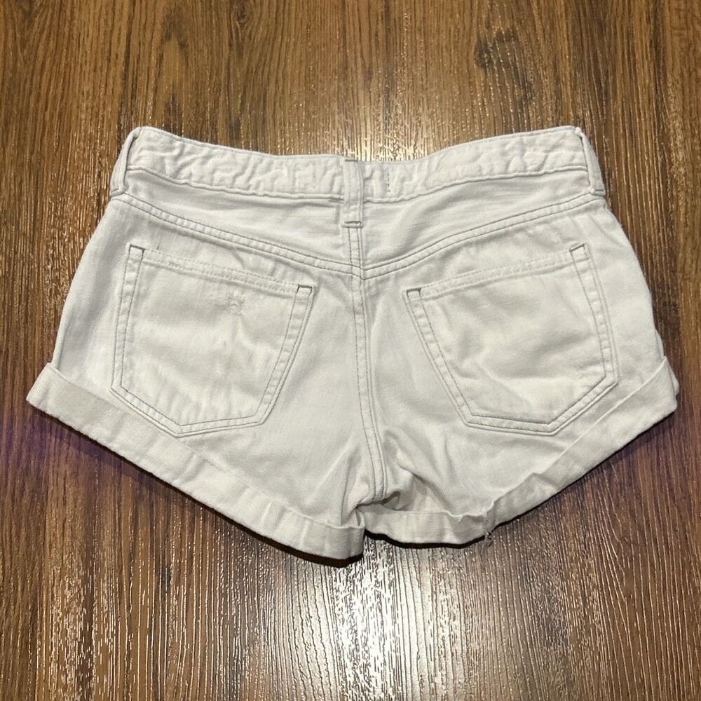 We The Free People Jeans Shorts Womens 26 Denim Romeo Rolled Cut Off Distressed - Picture 5 of 5